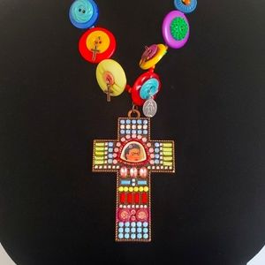 NWOT Never Worn Freda Cross Necklace OOAC